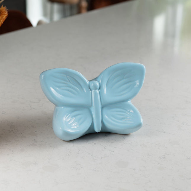 Urn vlinder blauw groot -  Butterfly Soul collection