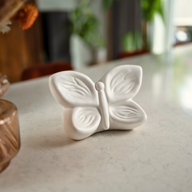 Urn vlinder wit groot -  Butterfly Soul collection