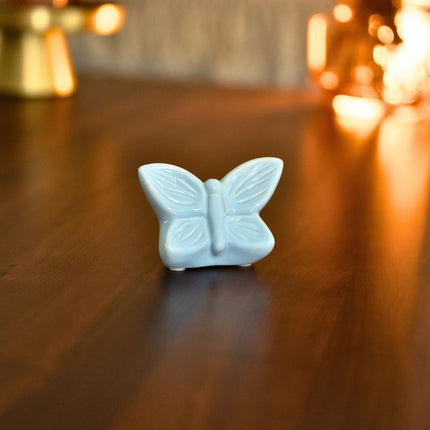 Mini Urn Vlinder Blauw Keepsake -  Butterfly Soul Collection
