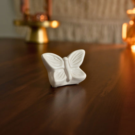 Mini Urn Vlinder Wit Keepsake -  Butterfly Soul Collection