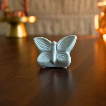 Mini Urn Vlinder Blauw Keepsake -  Butterfly Soul Collection