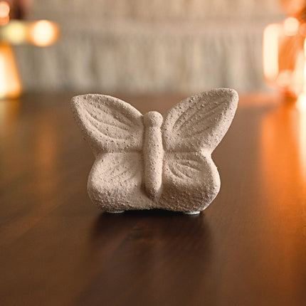 Mini Urn Vlinder Zandbruin Keepsake -  Butterfly Soul Collection
