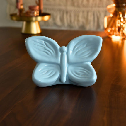 Urn vlinder blauw groot -  Butterfly Soul collection