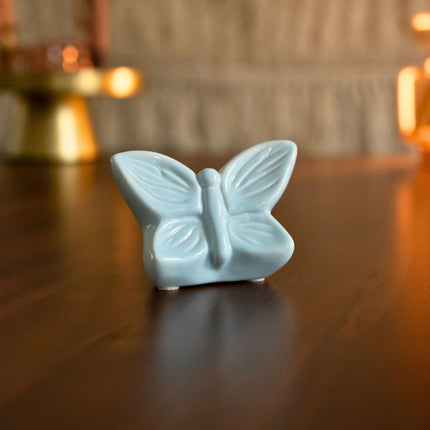 Mini Urn Vlinder Blauw Keepsake -  Butterfly Soul Collection
