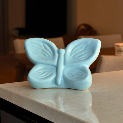 Urn vlinder blauw groot -  Butterfly Soul collection