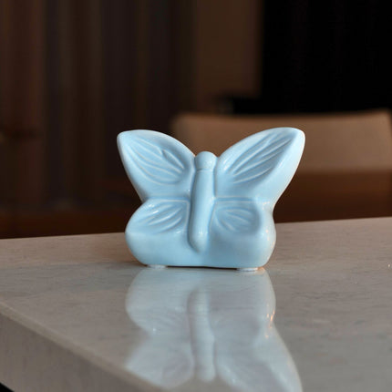 Mini Urn Vlinder Blauw Keepsake -  Butterfly Soul Collection