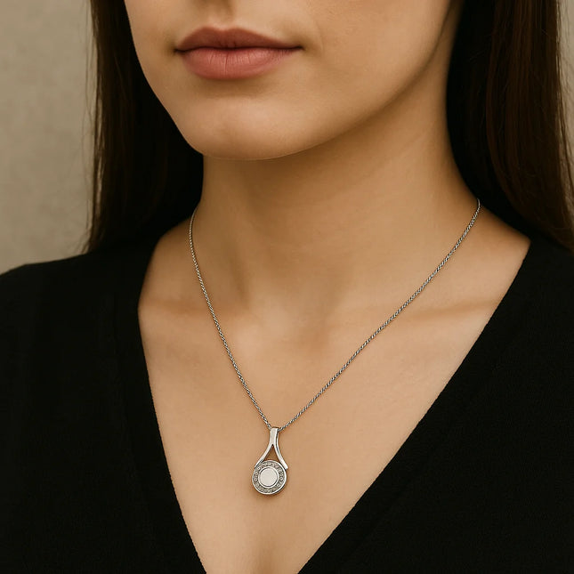 Ashanger | Zilver | met Zirkonia