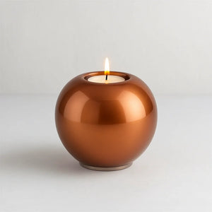 Glazen Mini Urn | Kaarshouder | Oranje