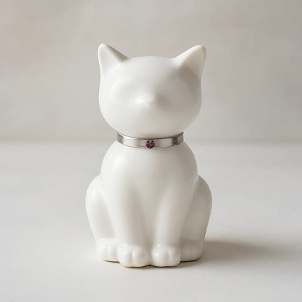 Katten Urn | Nuna | Wit