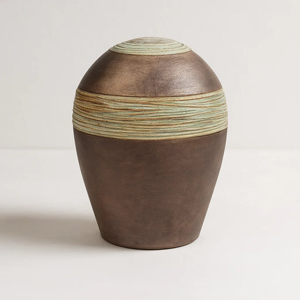 Keramische Urn Groot | Klassiek | Metallic