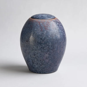 Keramische Urn | Klassiek met Kristallak | Paars