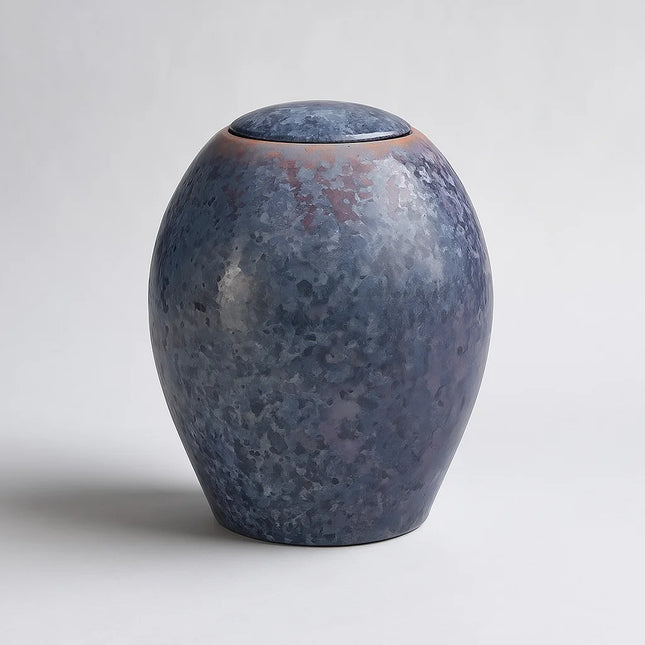 Keramische Urn | Klassiek met Kristallak | Paars