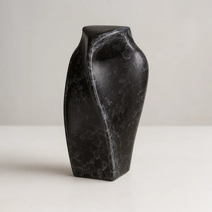Keramische Urn | Kunst Heart to Heart | Zwart