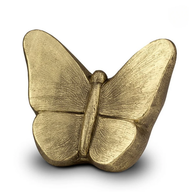 Keramische Urn | Vlinder Mariposa | Goud