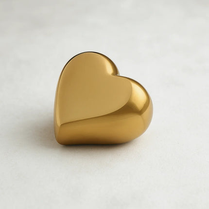 Metalen Mini Urn | Hart | Goudkleurig