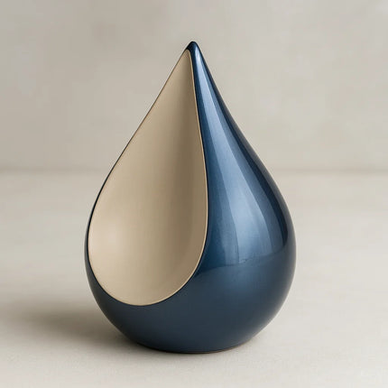 Metalen Urn | Traan Druppel | Nachtblauw