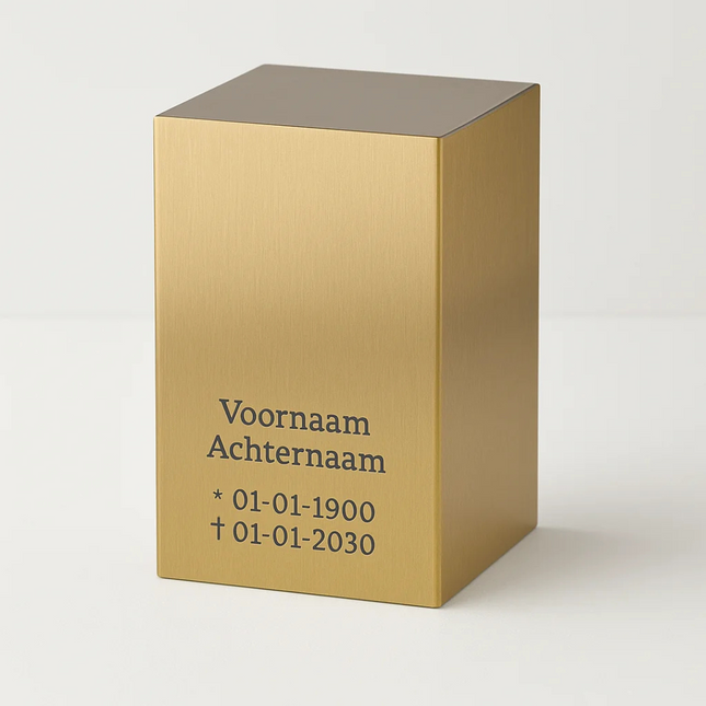 RVS Urn | Beaumont | Goudkleurig