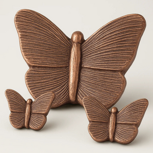 Keramische Urn | Vlinder Mariposa | Bronskleurig
